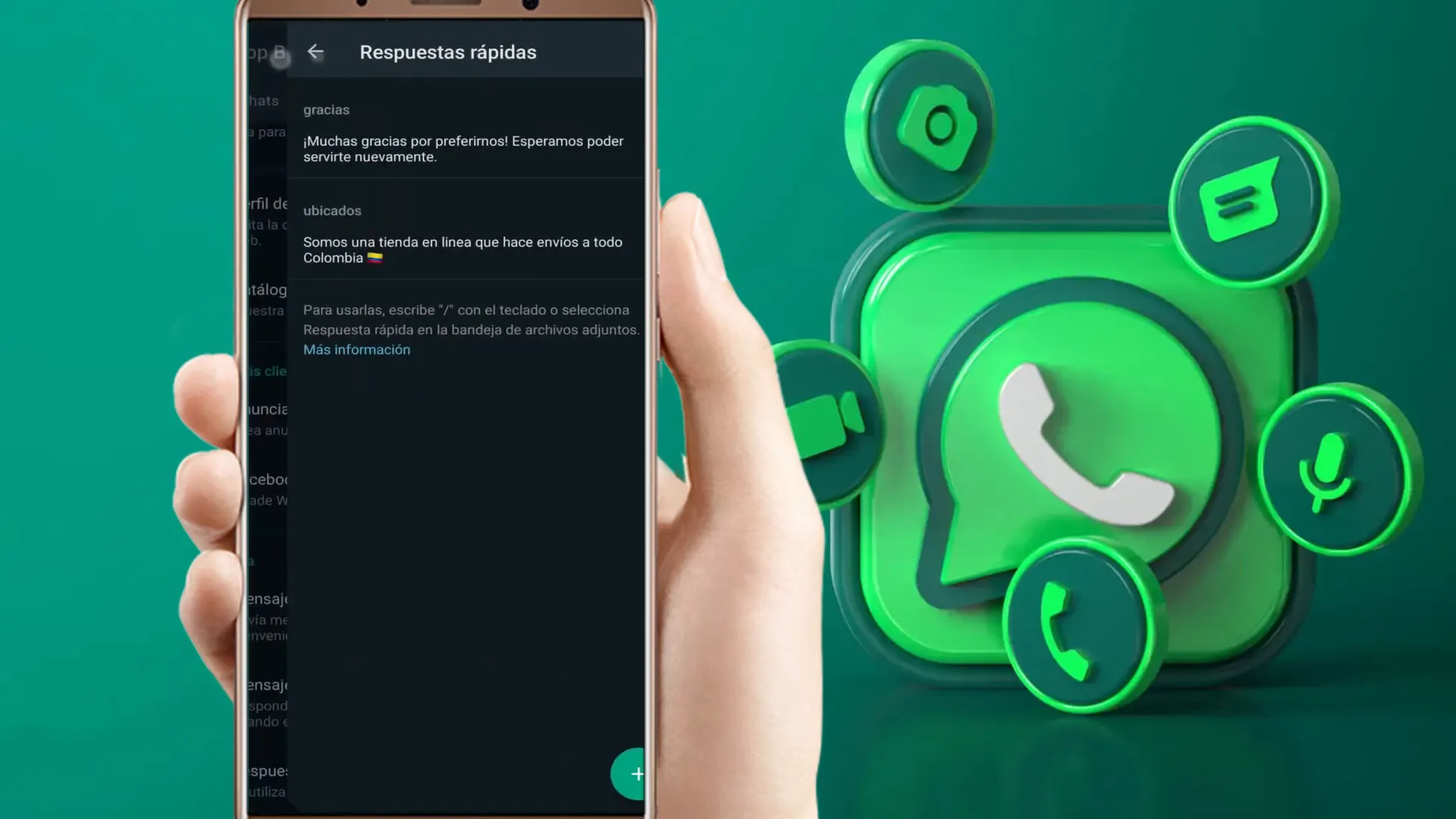 Configuración de respuestas rápidas